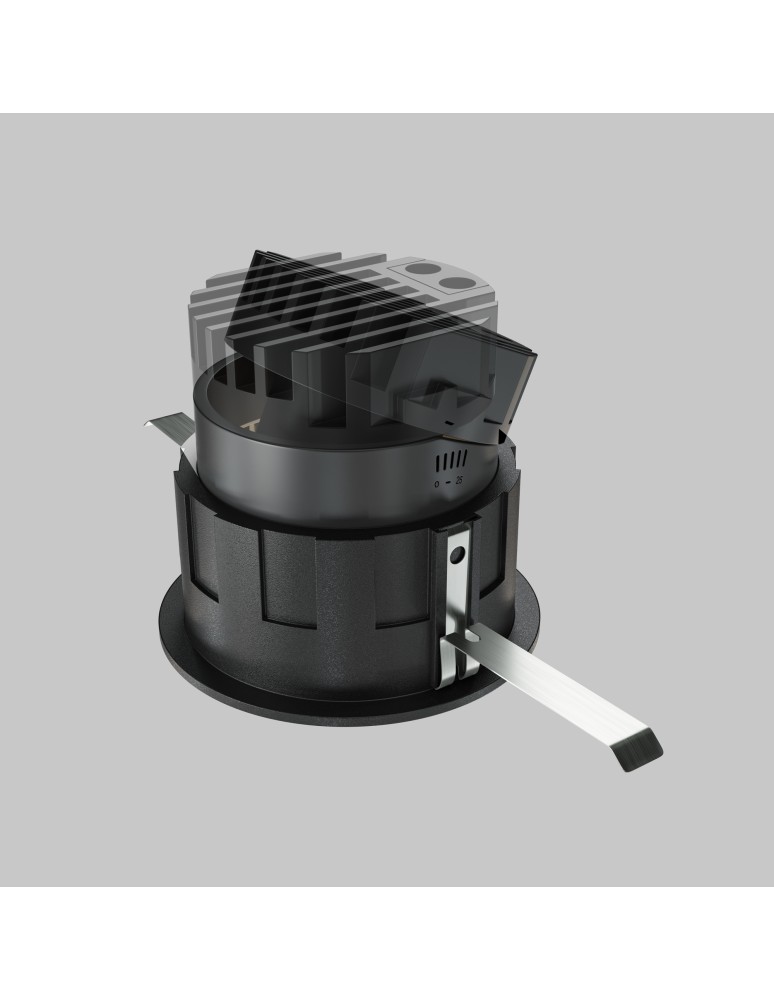 LED flush-mounted lamps - Maytoni Wise flush mount LED 10W 570lm 3000K Black DL057-10W3K-B - product kolory-swiatla.pl 6