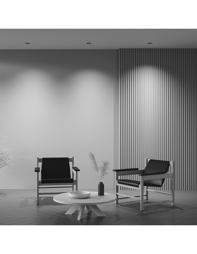 LED flush-mounted lamps - Maytoni Wise flush mount LED 10W 570lm 3000K Black DL057-10W3K-B - product kolory-swiatla.pl 9