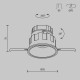 Maytoni Wise Podtynkowa LED 10W 530lm 3000K Biały DL057-10W3K-W