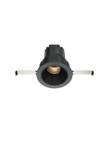 Maytoni Wise Flush Mount LED 7W 390lm 3000K Black DL057-7W3K-B