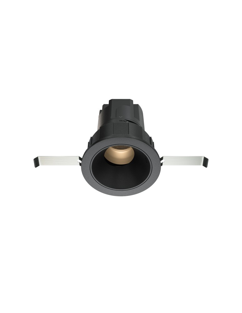 LED flush-mounted lamps - Maytoni Wise Flush Mount LED 7W 390lm 3000K Black DL057-7W3K-B - product kolory-swiatla.pl 1