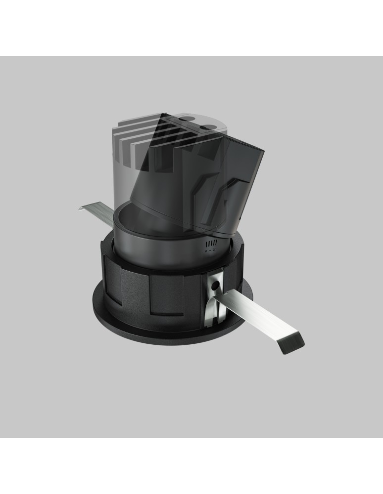 LED flush-mounted lamps - Maytoni Wise Flush Mount LED 7W 390lm 3000K Black DL057-7W3K-B - product kolory-swiatla.pl 6