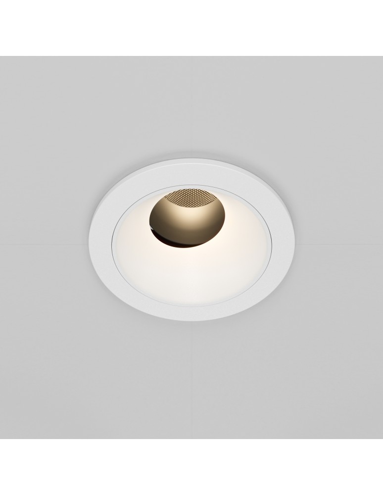 LED flush-mounted lamps - Maytoni Wise Flush Mount LED 7W 400lm 3000K White DL057-7W3K-W. - product kolory-swiatla.pl 5