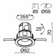 Maytoni Wise Podtynkowa LED 7W 400lm 3000K Biały DL057-7W3K-W