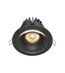 LED flush-mounted lamps - Maytoni Yin Flush Mount LED 12W 760lm 3000K Black DL031-L12W3K-D-B - product 1
