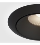 LED flush-mounted lamps - Maytoni Yin Flush Mount LED 12W 760lm 3000K Black DL031-L12W3K-D-B - product 2