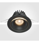 LED flush-mounted lamps - Maytoni Yin Flush Mount LED 12W 760lm 3000K Black DL031-L12W3K-D-B - product 5