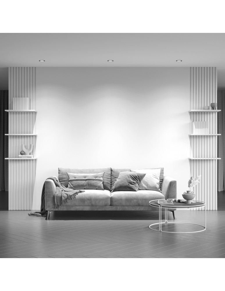 LED flush-mounted lamps - Maytoni Yin Flush Mount LED 12W 760lm 3000K Black DL031-L12W3K-D-B - product kolory-swiatla.pl 7