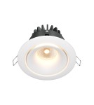LED flush-mounted lamps - Maytoni Yin Flush Mount LED 12W 870lm 3000K White DL031-L12W3K-D-W - product 1