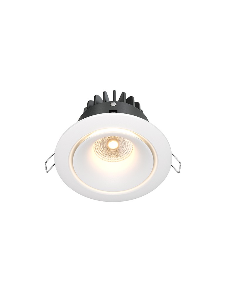 LED flush-mounted lamps - Maytoni Yin Flush Mount LED 12W 870lm 3000K White DL031-L12W3K-D-W - product kolory-swiatla.pl 1