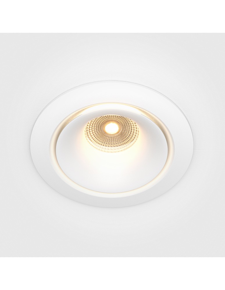 LED flush-mounted lamps - Maytoni Yin Flush Mount LED 12W 870lm 3000K White DL031-L12W3K-D-W - product kolory-swiatla.pl 3