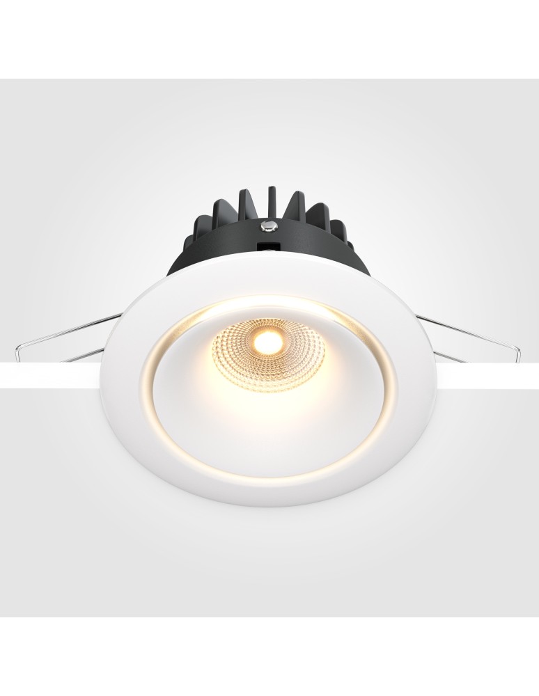 LED flush-mounted lamps - Maytoni Yin Flush Mount LED 12W 870lm 3000K White DL031-L12W3K-D-W - product kolory-swiatla.pl 5