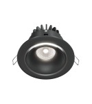 LED flush-mounted lamps - Maytoni Yin Flush Mount LED 12W 830lm 4000K Black DL031-L12W4K-B - product 1