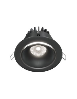 Maytoni Yin Flush Mount LED 12W 830lm 4000K Black DL031-L12W4K-B