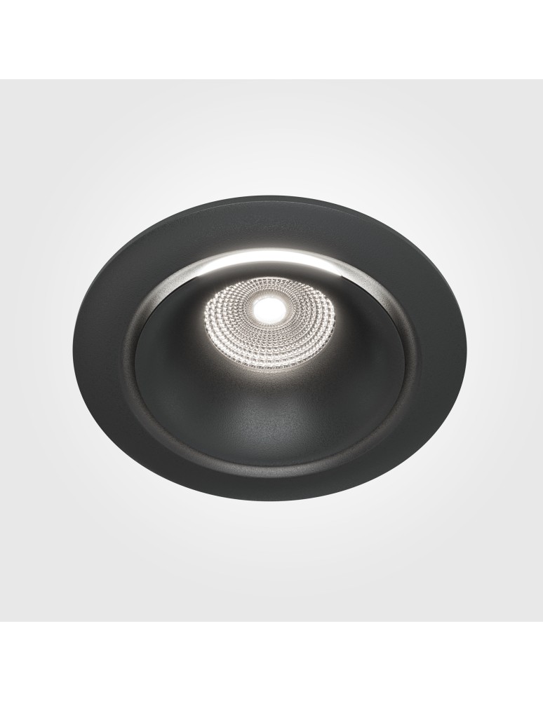 LED flush-mounted lamps - Maytoni Yin Flush Mount LED 12W 830lm 4000K Black DL031-L12W4K-B - product kolory-swiatla.pl 3