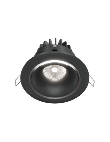 Maytoni Yin Flush Mount LED 12W 820lm 4000K Black DL031-L12W4K-D-B