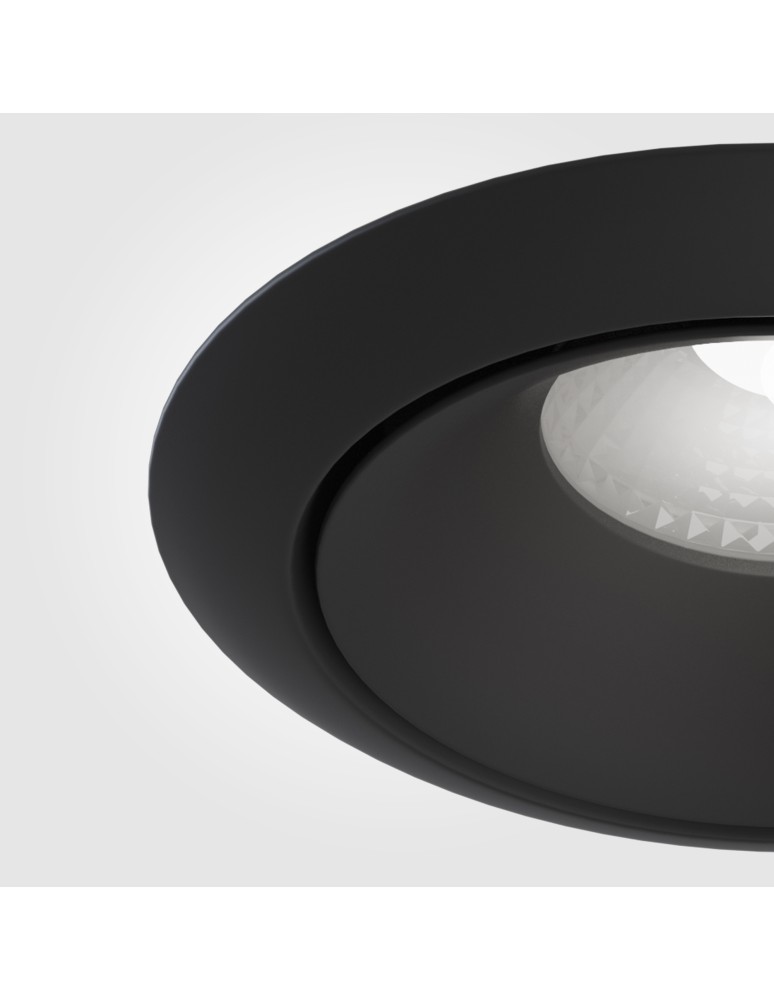 LED flush-mounted lamps - Maytoni Yin Flush Mount LED 12W 820lm 4000K Black DL031-L12W4K-D-B - product kolory-swiatla.pl 2