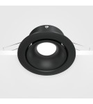 Round flush-mounted lamps - Maytoni Yin Flush Mounted 1xGU10 50W Black DL030-2-01B - product 6