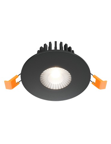 Maytoni Zen Flush Mount LED 7W 500lm 4000K Black DL038-2-L7B4K