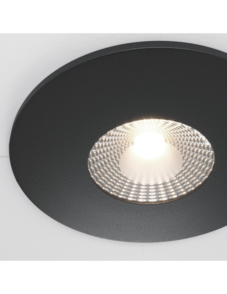 LED flush-mounted lamps - Maytoni Zen Flush Mount LED 7W 500lm 4000K Black DL038-2-L7B4K - product kolory-swiatla.pl 2