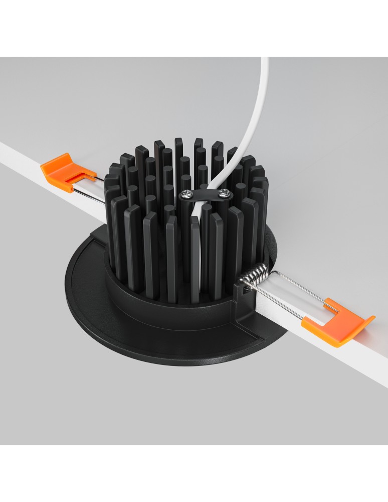 LED flush-mounted lamps - Maytoni Zen Flush Mount LED 7W 500lm 4000K Black DL038-2-L7B4K - product kolory-swiatla.pl 4