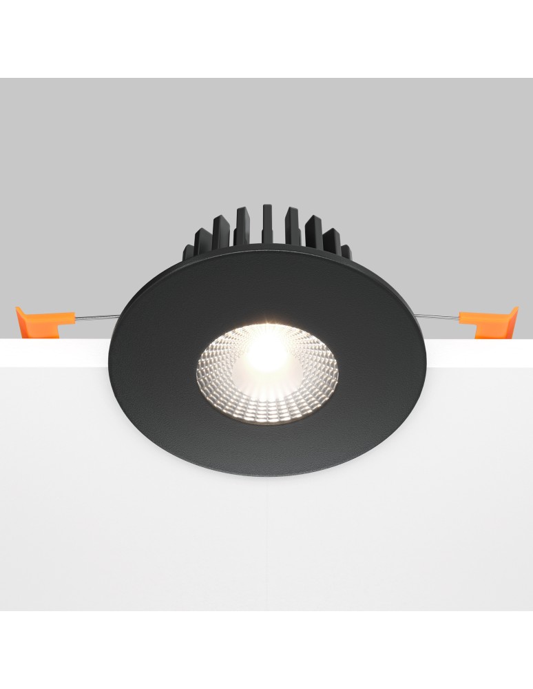 LED flush-mounted lamps - Maytoni Zen Flush Mount LED 7W 500lm 4000K Black DL038-2-L7B4K - product kolory-swiatla.pl 5
