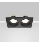 Flush-mounted hermetic lamps - Maytoni Zoom Concealed 2xGU10 50W IP65 Black DL033-2-02B - product 5