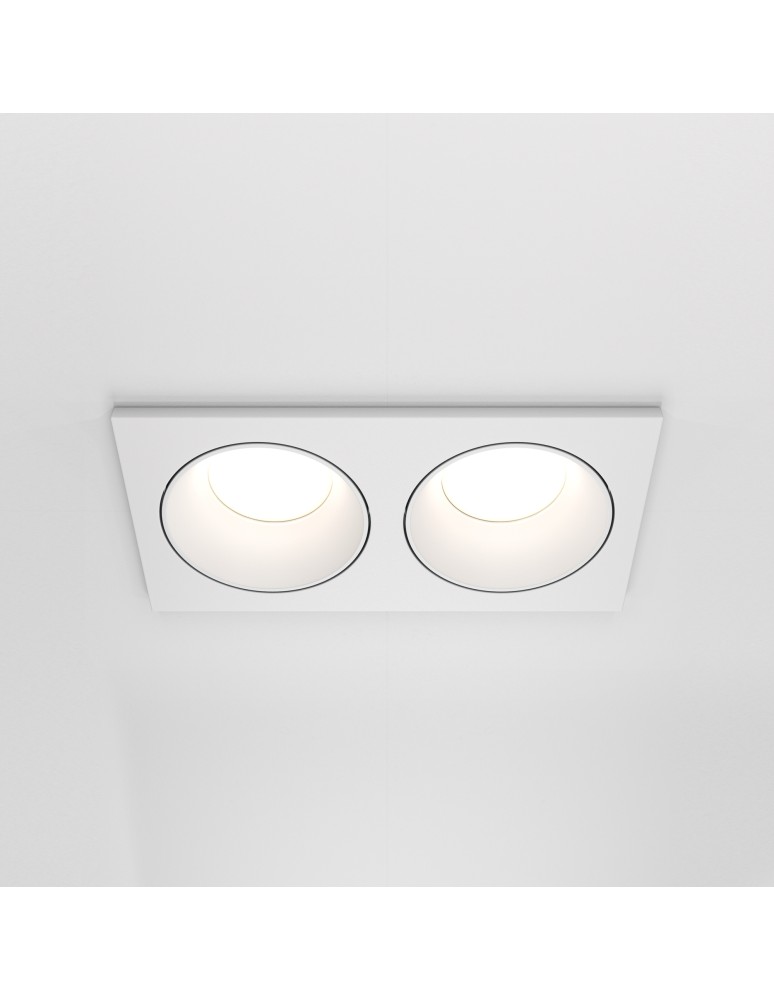 Flush-mounted hermetic lamps - Maytoni Zoom Concealed 2xGU10 50W IP65 White DL033-2-02W - product kolory-swiatla.pl 3