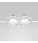 Flush-mounted hermetic lamps - Maytoni Zoom Concealed 2xGU10 50W IP65 White DL033-2-02W - product 5