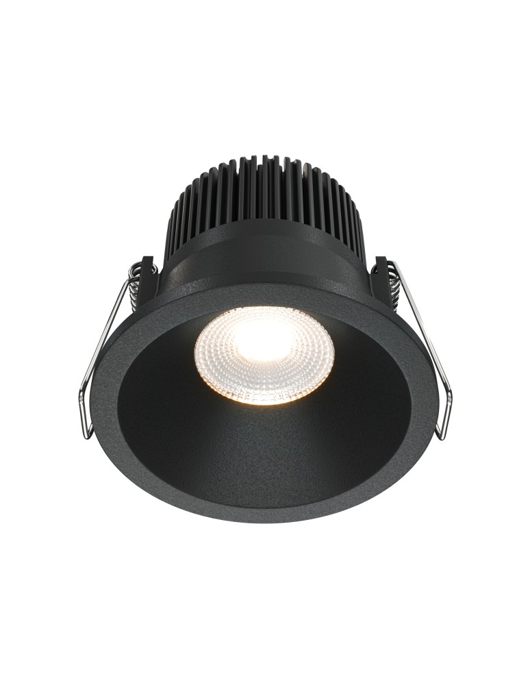 Flush-mounted hermetic lamps - Maytoni Zoom Flush Mount LED 6W 420lm 3000K IP65 Black DL034-01-06W3K-B - product kolory-swiatla.pl 1