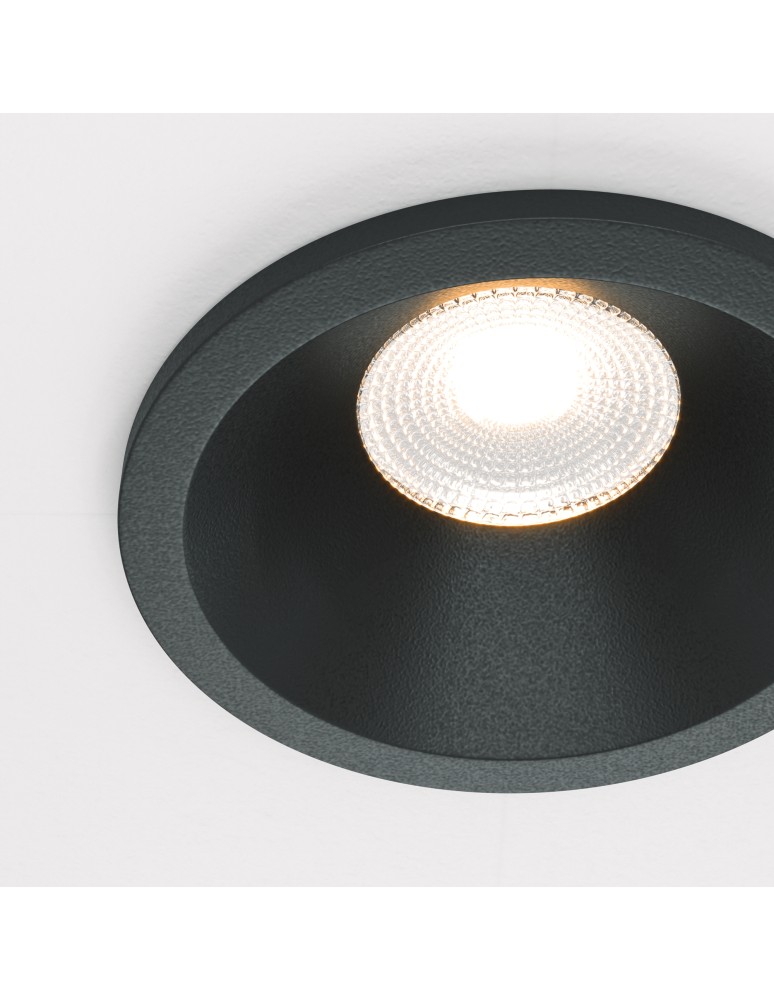 Flush-mounted hermetic lamps - Maytoni Zoom Flush Mount LED 6W 420lm 3000K IP65 Black DL034-01-06W3K-B - product kolory-swiatla.pl 2