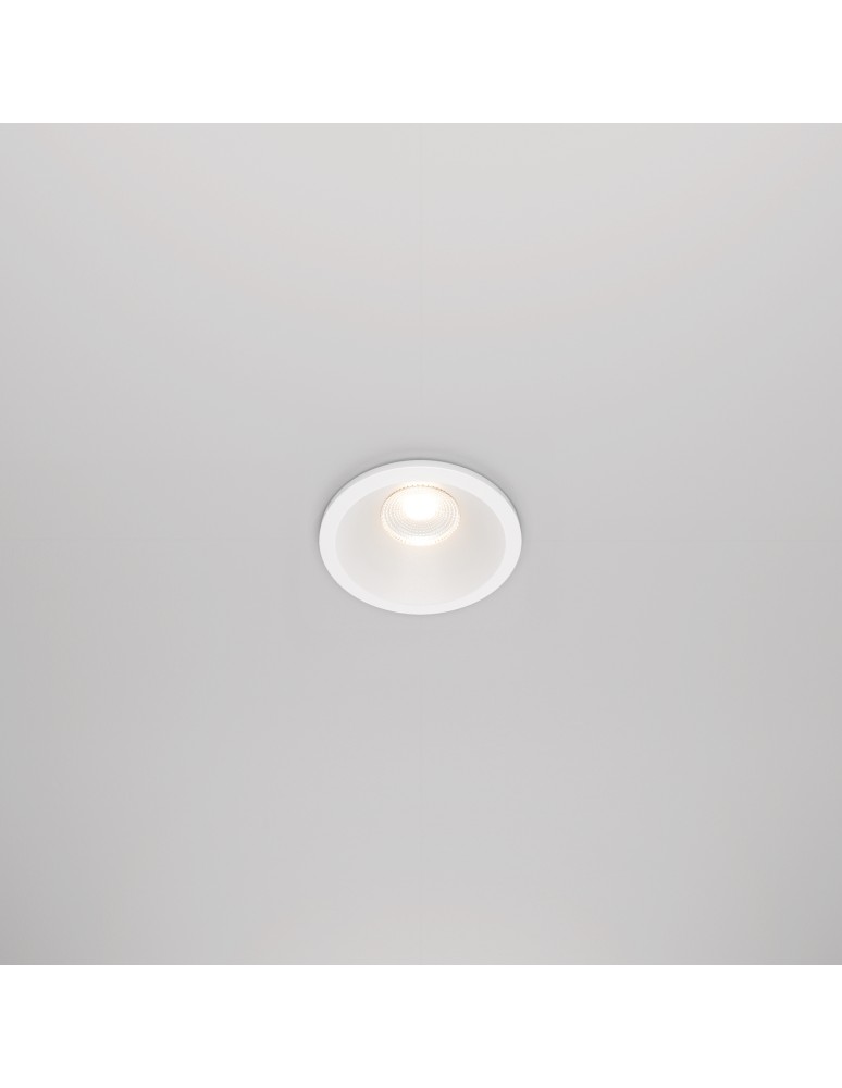 Flush-mounted hermetic lamps - Maytoni Zoom Flush Mount LED 6W 420lm 3000K IP65 White DL034-01-06W3K-D-W - product kolory-swiatla.pl 3