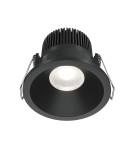 Flush-mounted hermetic lamps - Maytoni Zoom Flush Mount LED 6W 390lm 4000K IP65 Black DL034-01-06W4K-D-B - product 1