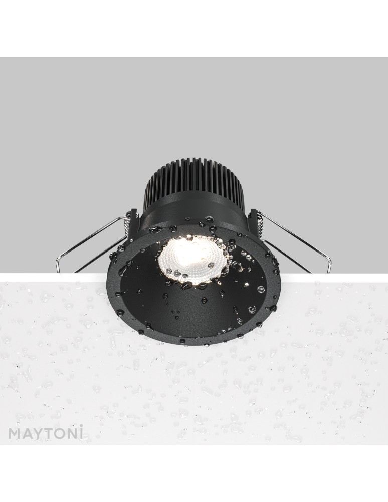 Flush-mounted hermetic lamps - Maytoni Zoom Flush Mount LED 6W 390lm 4000K IP65 Black DL034-01-06W4K-D-B - product kolory-swiatla.pl 5