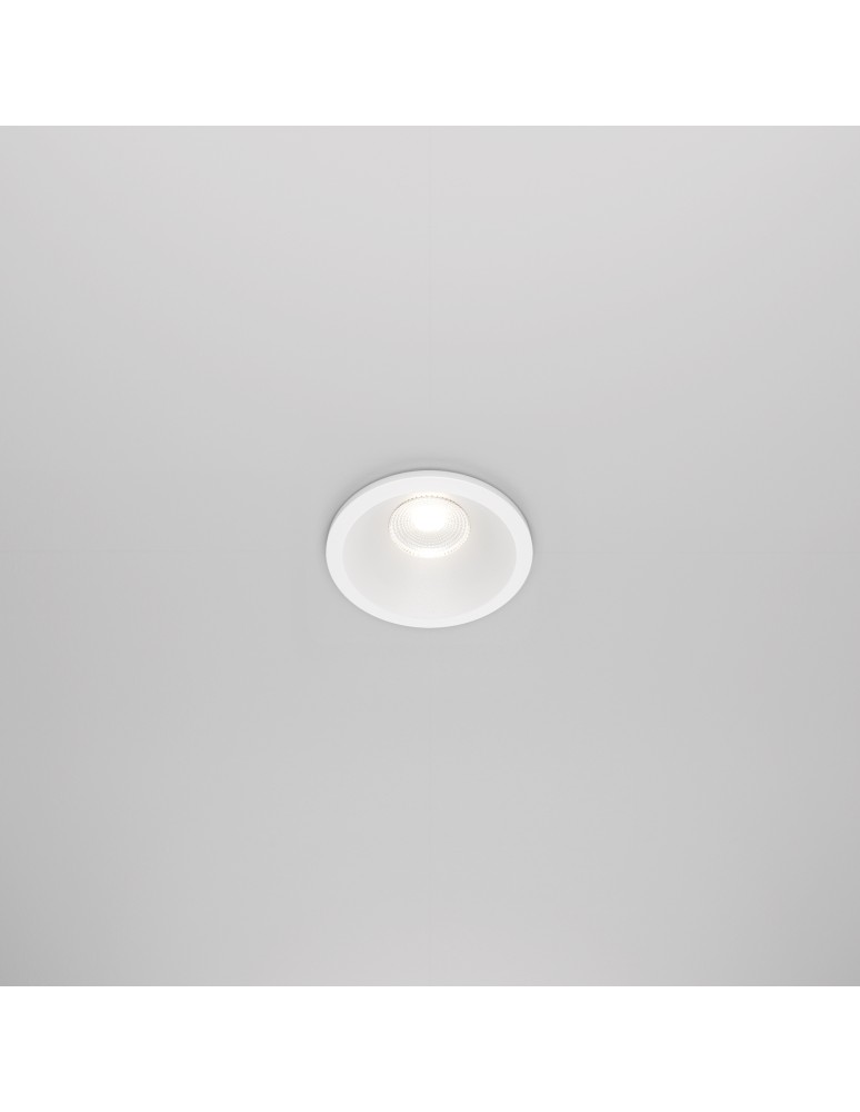 Flush-mounted hermetic lamps - Maytoni Zoom Flush Mount LED 6W 440lm 4000K IP65 White DL034-01-06W4K-D-W - product kolory-swiatla.pl 3