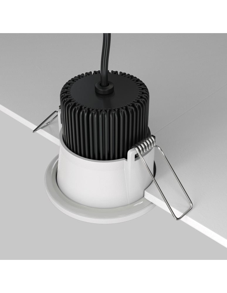 Flush-mounted hermetic lamps - Maytoni Zoom Flush Mount LED 6W 440lm 4000K IP65 White DL034-01-06W4K-D-W - product kolory-swiatla.pl 4