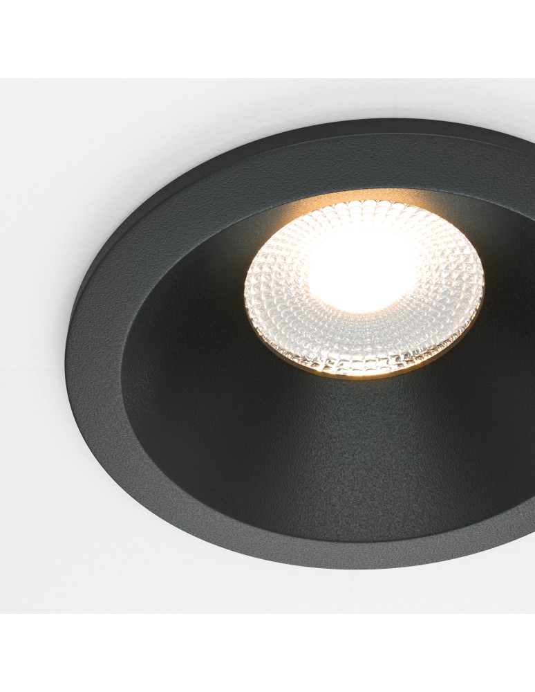 Flush-mounted hermetic lamps - Maytoni Zoom LED flush mount 12W 890lm 3000K IP65 Black DL034-L12W3K-D-B - product kolory-swiatla.pl 2