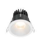 Flush-mounted hermetic lamps - Maytoni Zoom LED flush mount 12W 910lm 3000K IP65 White DL034-L12W3K-D-W. - product 1