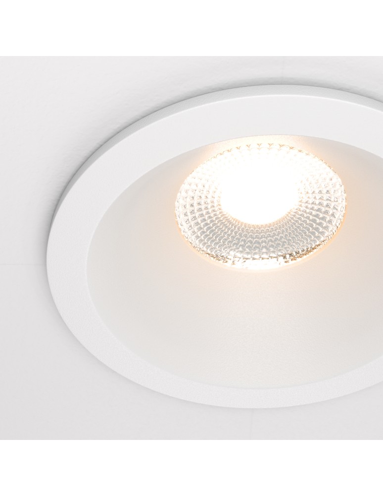 Flush-mounted hermetic lamps - Maytoni Zoom LED flush mount 12W 910lm 3000K IP65 White DL034-L12W3K-D-W. - product kolory-swiatla.pl 2