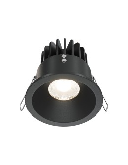 Maytoni Zoom LED flush mount 12W 970lm 4000K IP65 Black DL034-L12W4K-B.