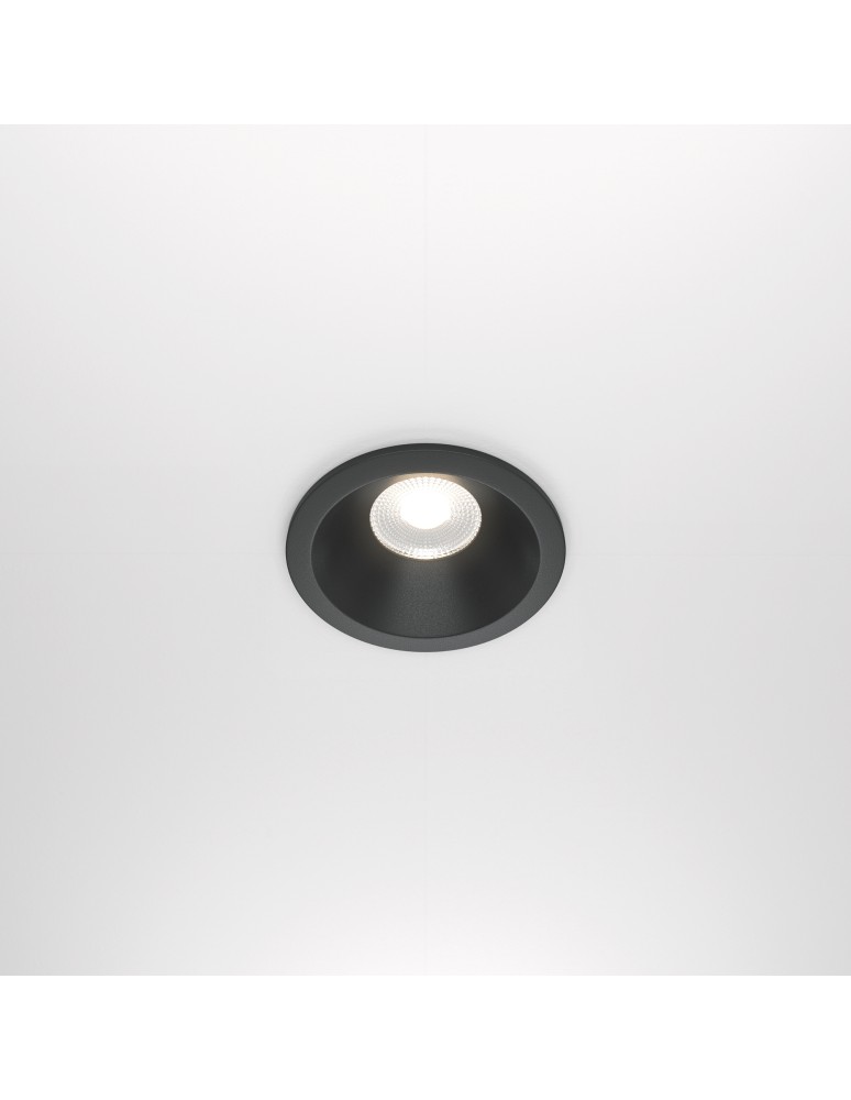 Flush-mounted hermetic lamps - Maytoni Zoom LED flush mount 12W 930lm 4000K IP65 Black DL034-L12W4K-D-B - product kolory-swiatla.pl 3