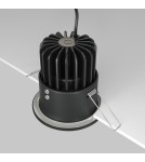 Flush-mounted hermetic lamps - Maytoni Zoom LED flush mount 12W 930lm 4000K IP65 Black DL034-L12W4K-D-B - product 4