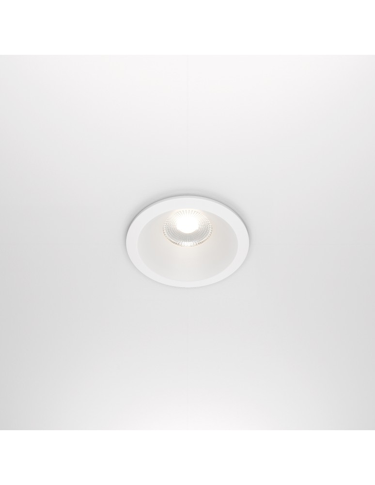 Flush-mounted hermetic lamps - Maytoni Zoom LED flush mount 12W 990lm 4000K IP65 White DL034-L12W4K-D-W. - product kolory-swiatla.pl 3