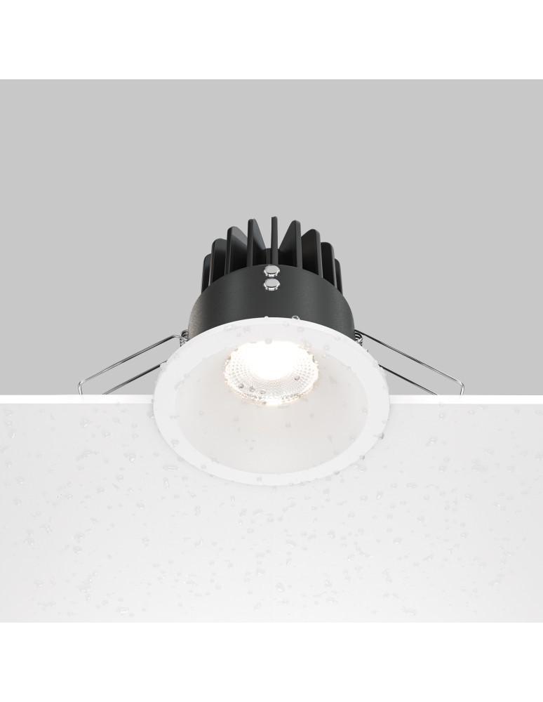 Flush-mounted hermetic lamps - Maytoni Zoom LED flush mount 12W 1040lm 4000K IP65 White DL034-L12W4K-W. - product kolory-swiatla.pl 5