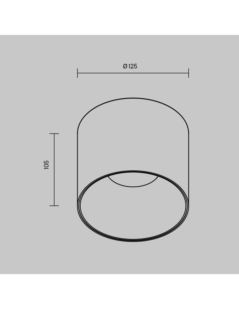 LED ceiling luminaires - Maytoni Alfa LED Ceiling Lamp 25W 2000lm 3000K Black C064CL-01-25W3K-D-RD-B. - product kolory-swiatla.pl 4