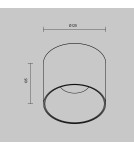 LED ceiling luminaires - Maytoni Alfa LED Ceiling Lamp 25W 2130lm 4000K White, Black C064CL-01-25W4K-RD-WB - product 4