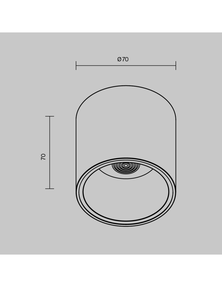 LED ceiling luminaires - Maytoni Alfa LED Ceiling Lamp 12W 900lm 4000K White C064CL-L12W4K-D. - product kolory-swiatla.pl 4