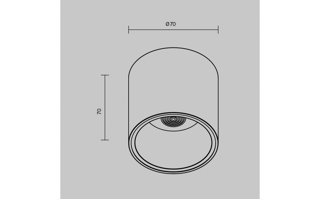 Maytoni Alfa LED Lampa Sufitowa LED 12W 900lm 4000K Biały C064CL-L12W4K-D