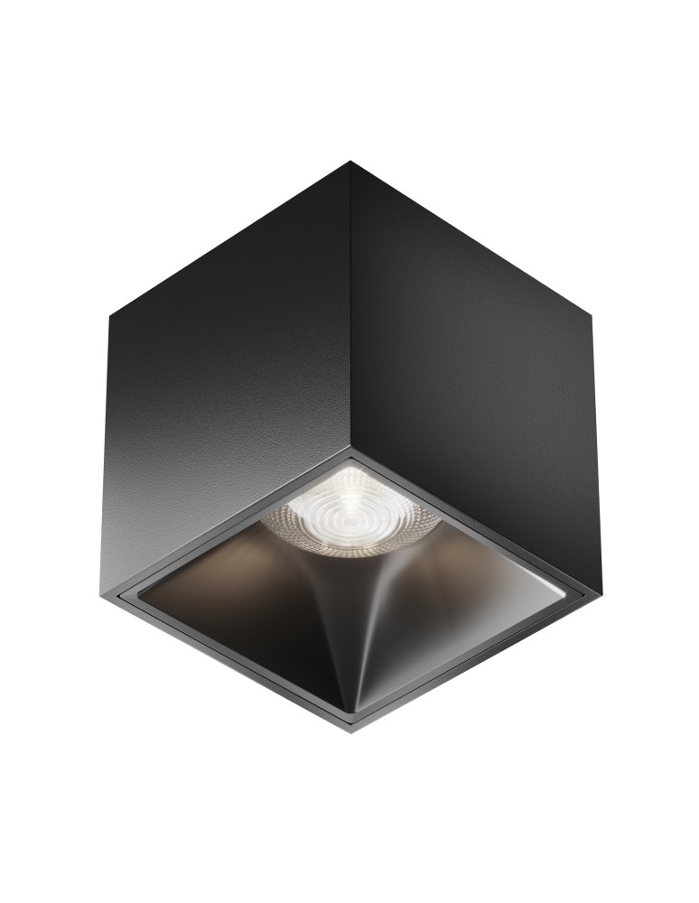 LED ceiling luminaires - Maytoni Alfa LED Ceiling Lamp 12W 900lm 4000K Black C065CL-L12B4K-D. - product kolory-swiatla.pl 1