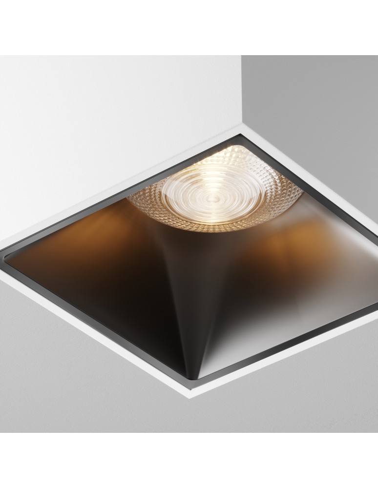 LED ceiling luminaires - Maytoni Alfa LED Ceiling Lamp 12W 840lm 3000K White, Black C065CL-L12W3K. - product kolory-swiatla.pl 2